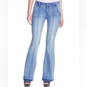 American Rag Y2K Light Wash Denim wide leg Boot Cut Jeans Size 9